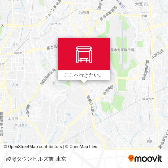 綾瀬タウンヒルズ前地図