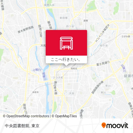 中央図書館前地図