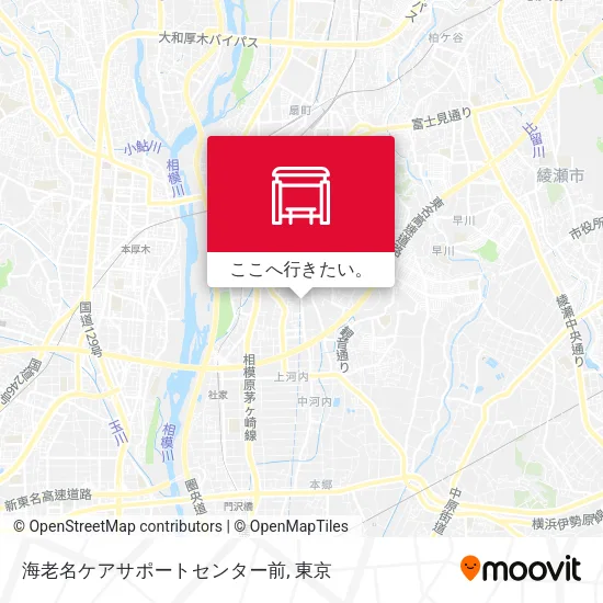海老名ケアサポートセンター前地図