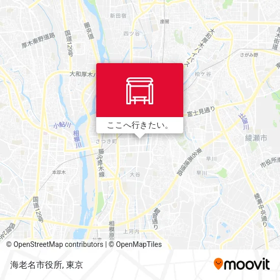 海老名市役所地図