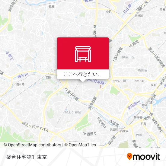 釜台住宅第1地図