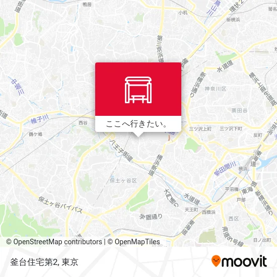 釜台住宅第2地図