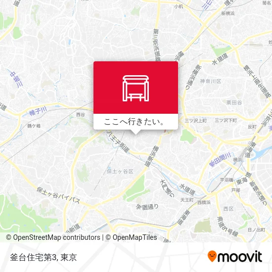 釜台住宅第3地図