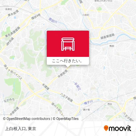 上白根入口地図