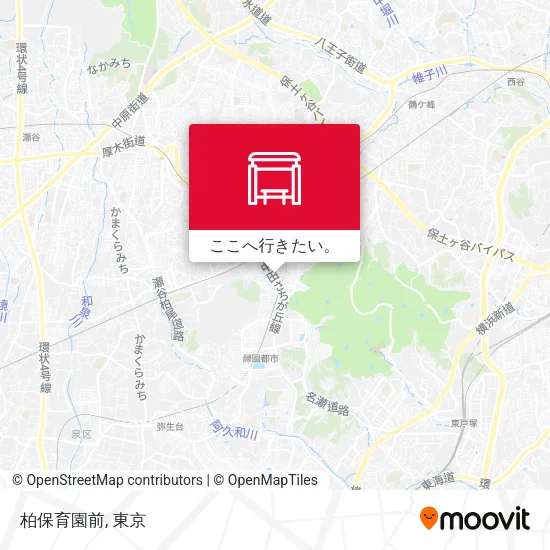 柏保育園前地図