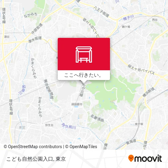 こども自然公園入口地図