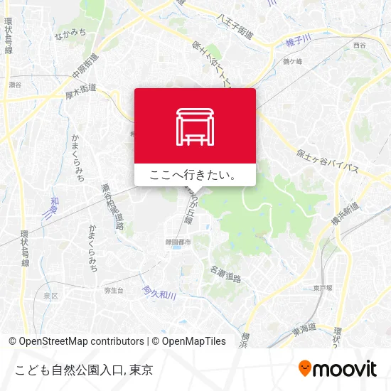 こども自然公園入口地図