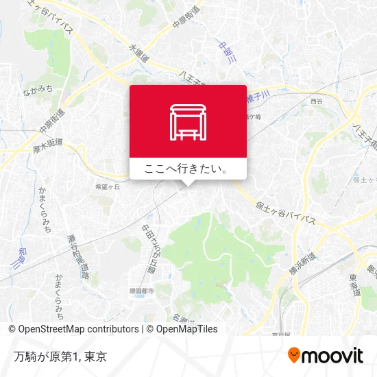 万騎が原第1地図