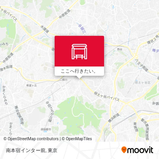 南本宿インター前地図