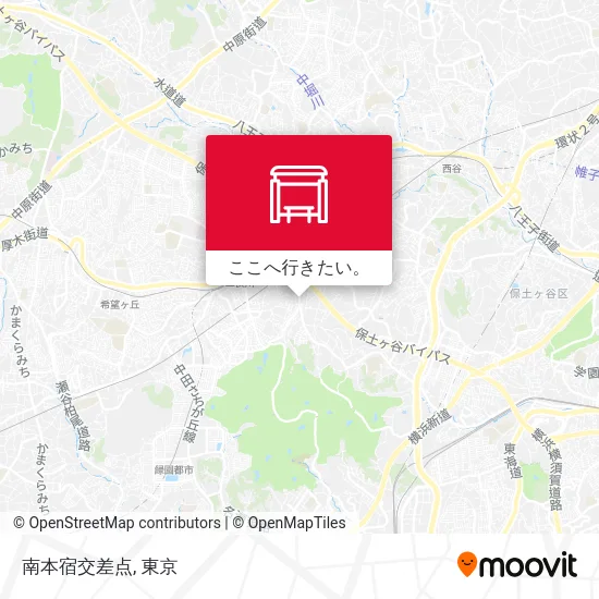 南本宿交差点地図