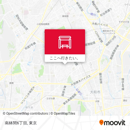 南林間6丁目地図