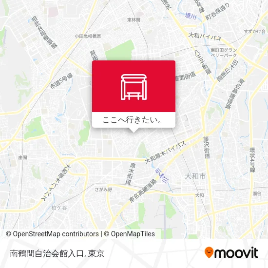 南鶴間自治会館入口地図