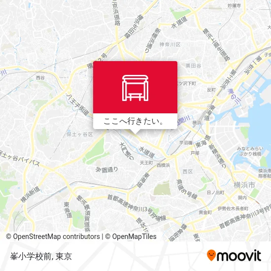 峯小学校前地図