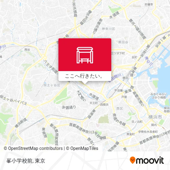 峯小学校前地図