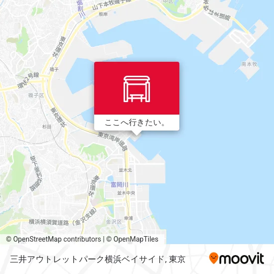 三井アウトレットパーク横浜ベイサイド地図