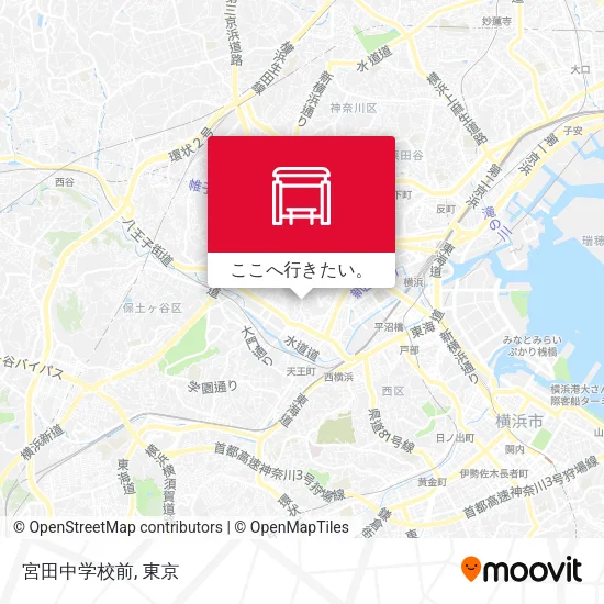 宮田中学校前地図