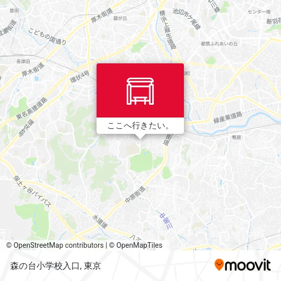 森の台小学校入口地図
