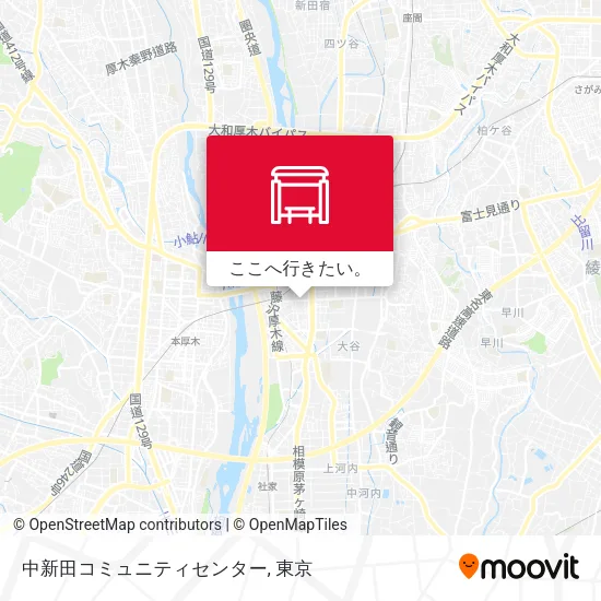 中新田コミュニティセンター地図