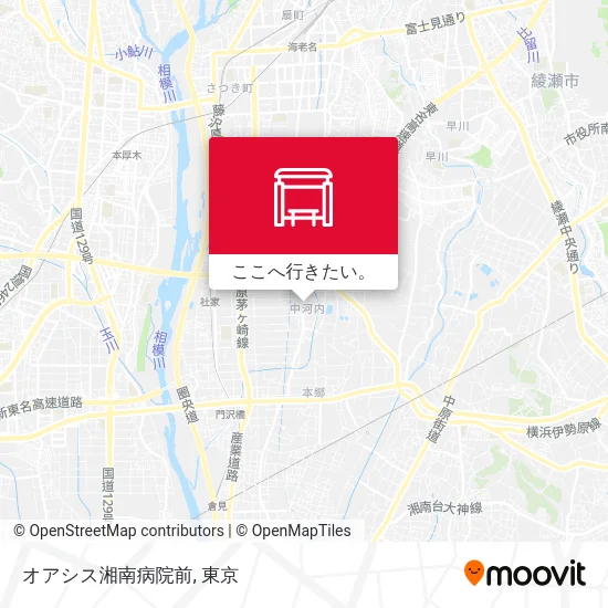 オアシス湘南病院前地図