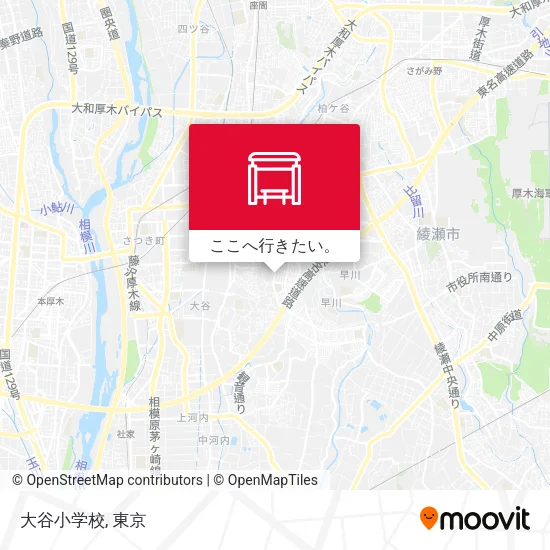 大谷小学校地図