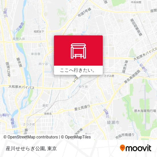 産川せせらぎ公園地図