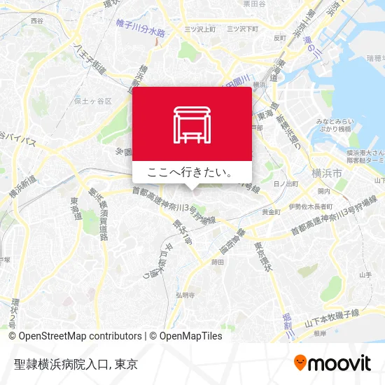 聖隷横浜病院入口地図