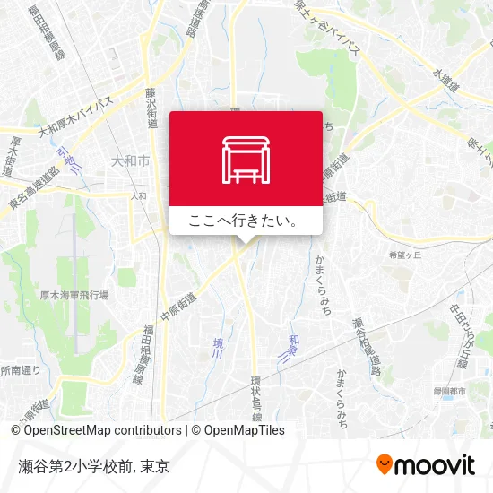 瀬谷第2小学校前地図