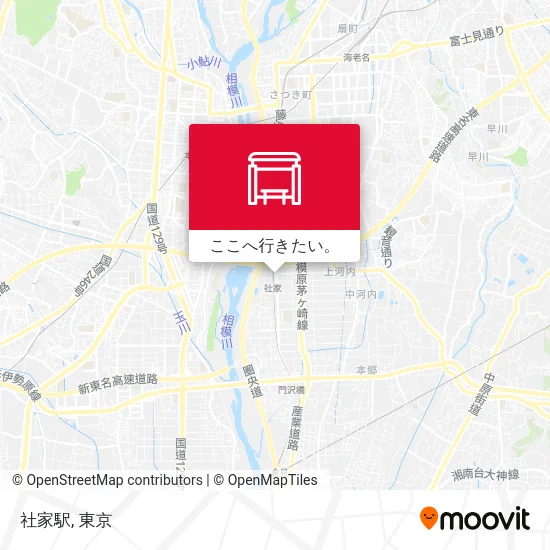 社家駅地図