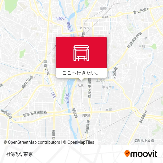 社家駅地図