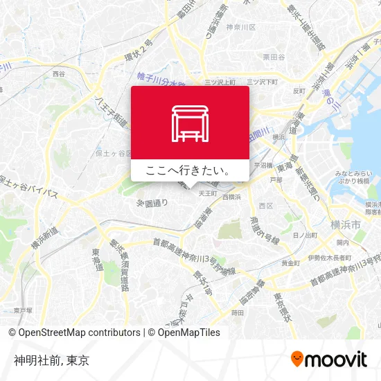 神明社前地図
