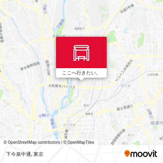 下今泉中通地図