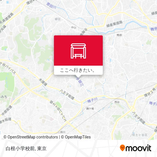 白根小学校前地図