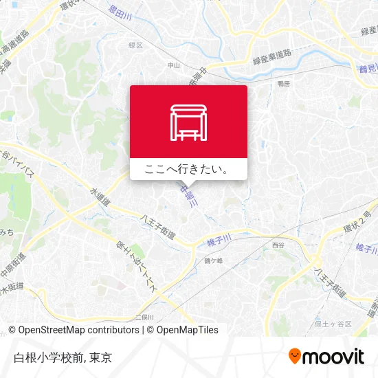 白根小学校前地図