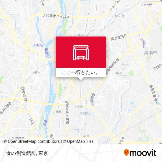食の創造館前地図