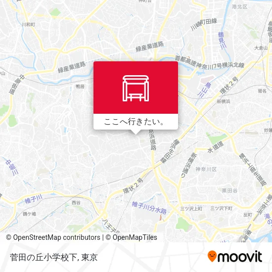 菅田の丘小学校下地図
