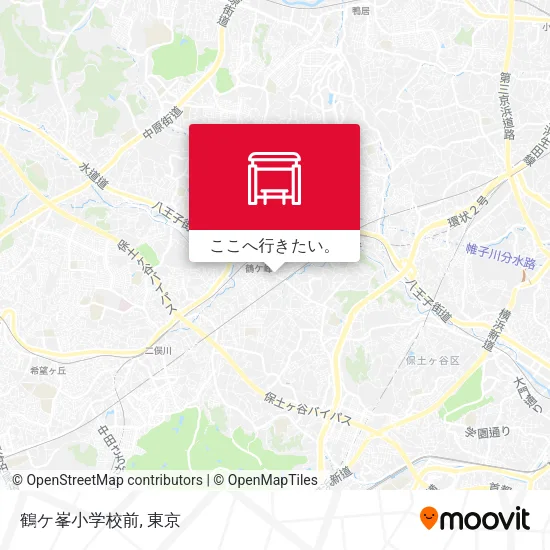 鶴ケ峯小学校前地図