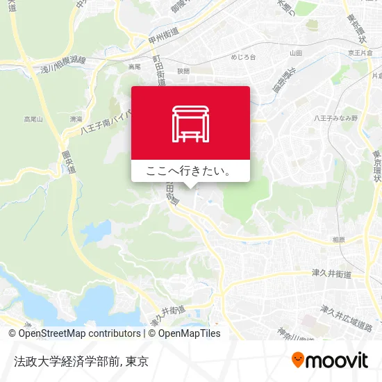 法政大学経済学部前地図