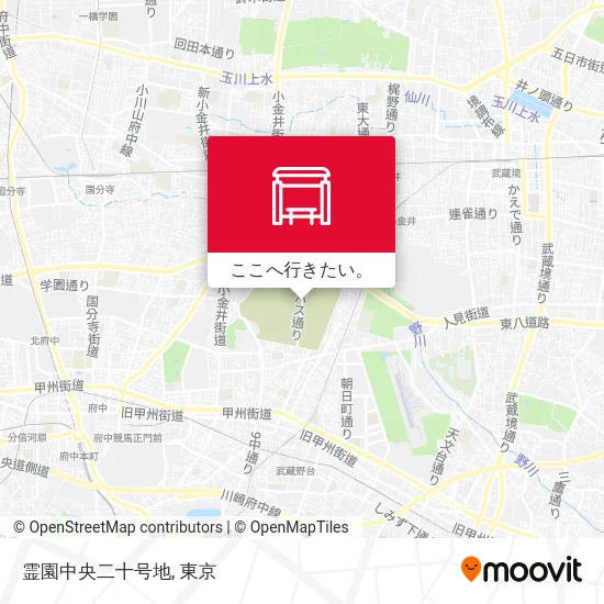 霊園中央二十号地地図