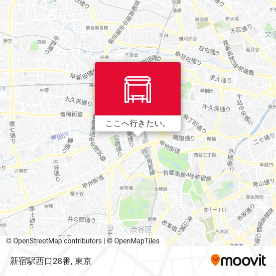 新宿駅西口28番地図