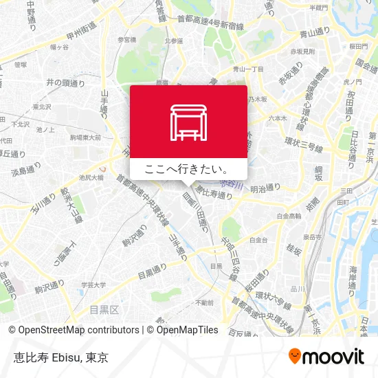 恵比寿 Ebisu地図