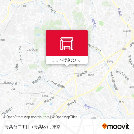 青葉台二丁目（青葉区）地図