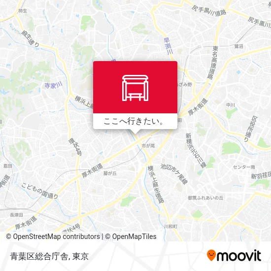 青葉区総合庁舎地図