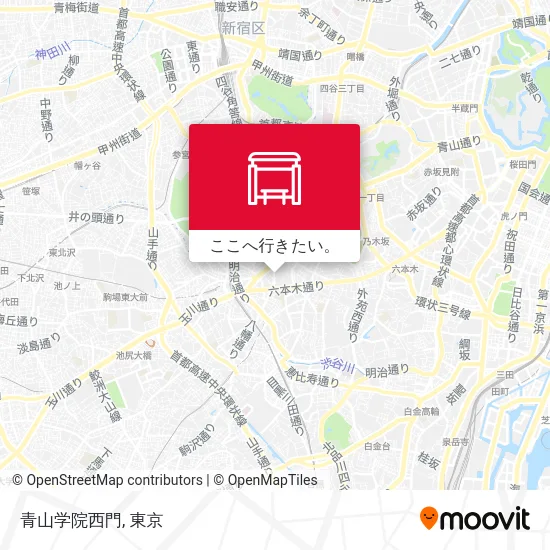 青山学院西門地図