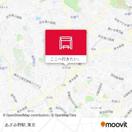 あざみ野駅地図