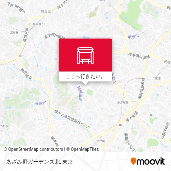 あざみ野ガーデンズ北地図