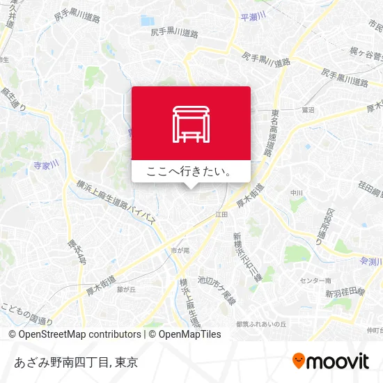 あざみ野南四丁目地図