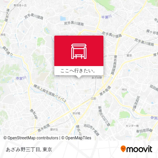 あざみ野三丁目地図