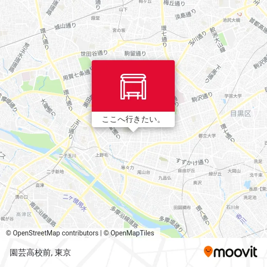 園芸高校前地図