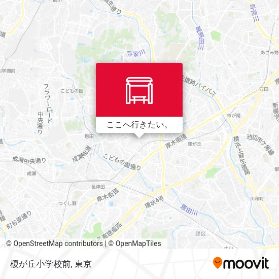 榎が丘小学校前地図