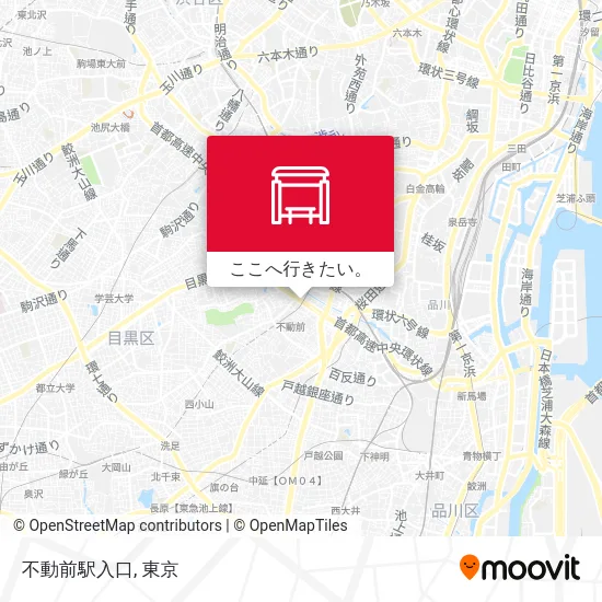 不動前駅入口地図